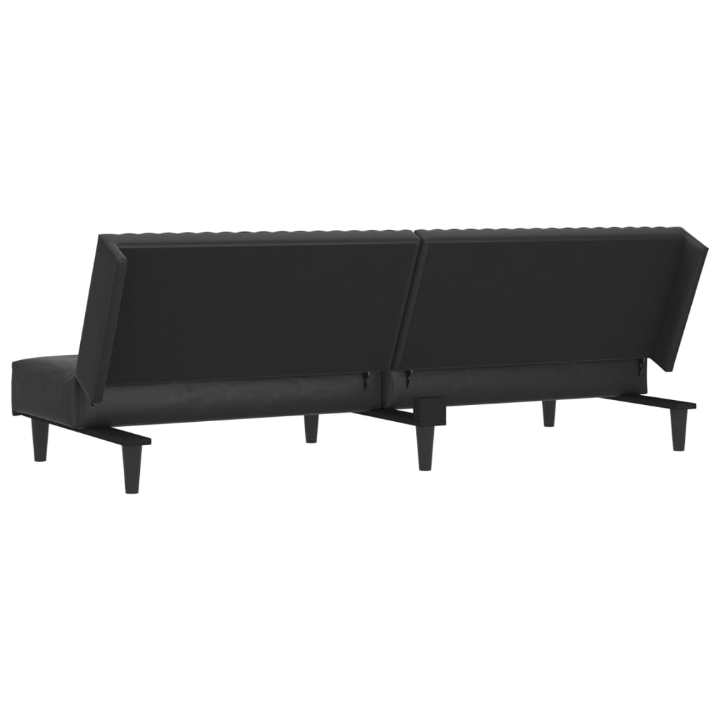 8721012380981_g_en_hd_6 vidaXL 2-Seater Sofa Bed Black Faux Leather - Image 8