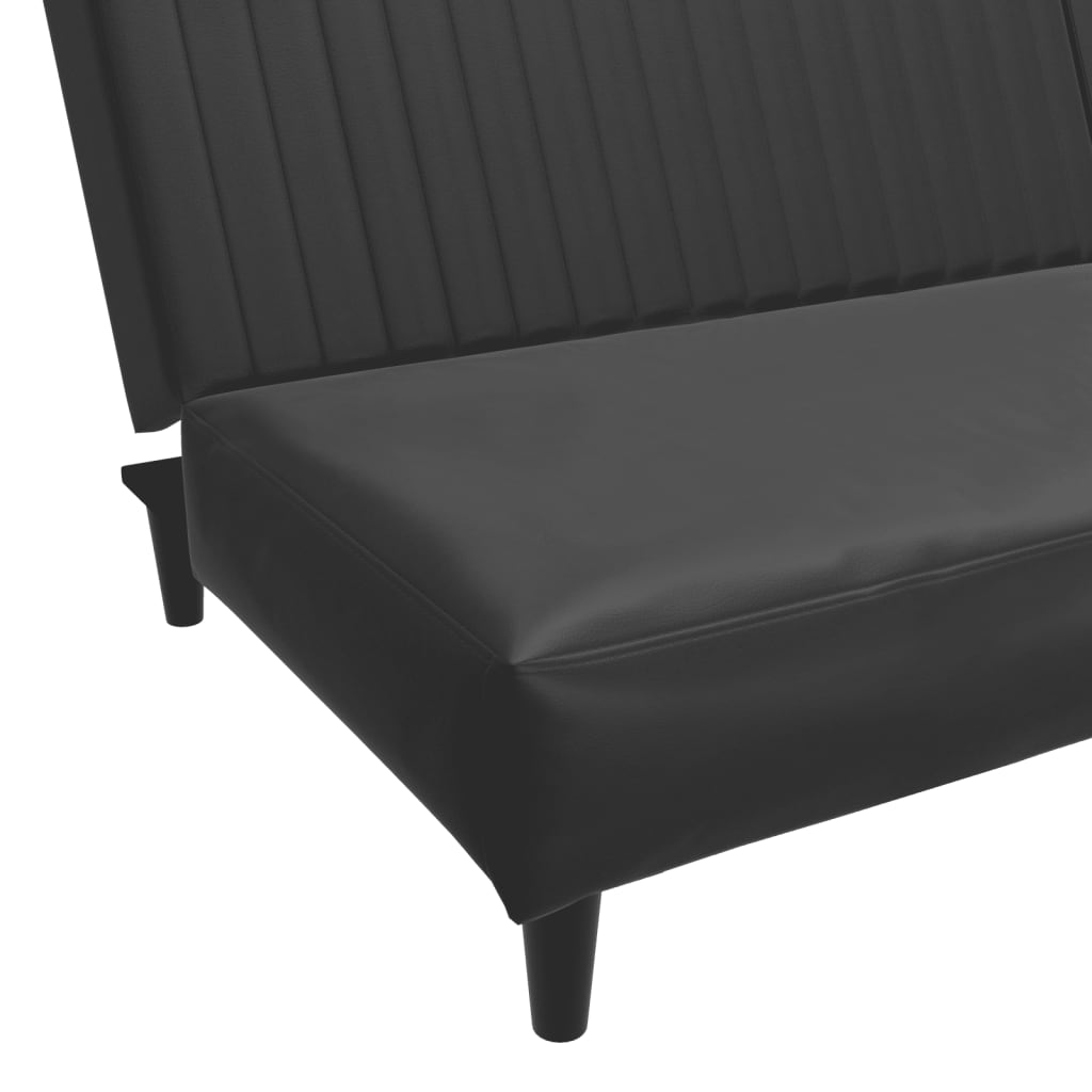 8721012380981_g_en_hd_7 vidaXL 2-Seater Sofa Bed Black Faux Leather - Image 9
