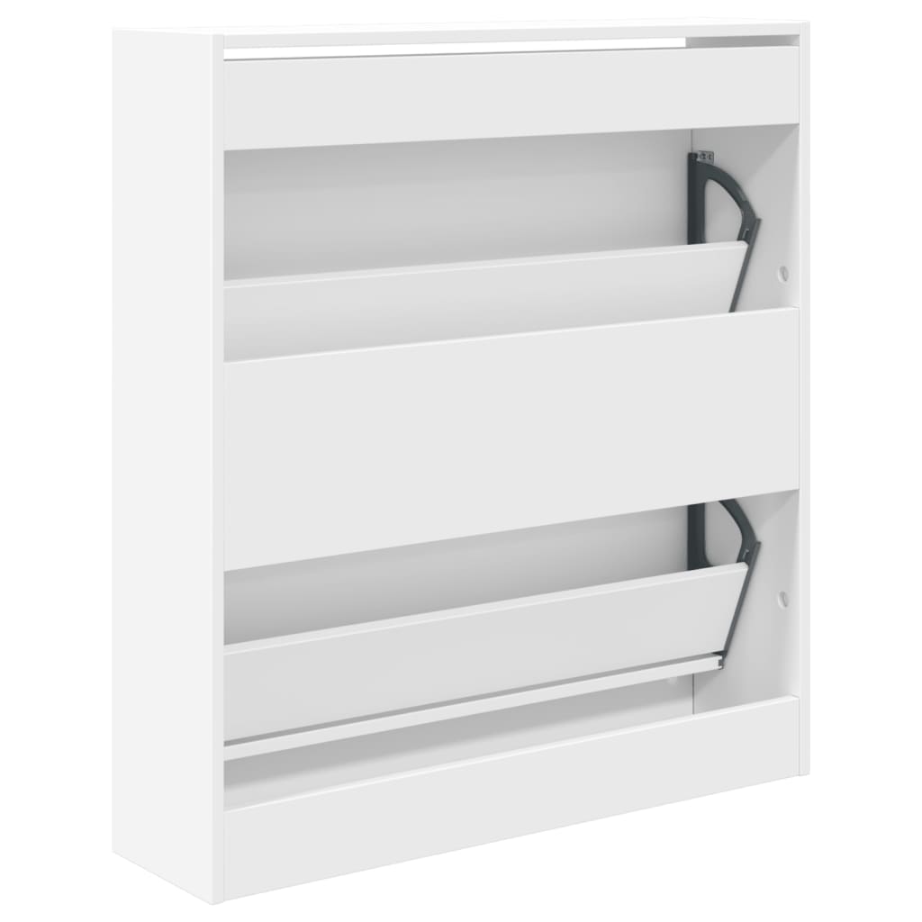 8721012381537_g_en_hd_5 vidaXL Shoe Cabinet White 80x21x87.5 cm Engineered Wood - Image 8