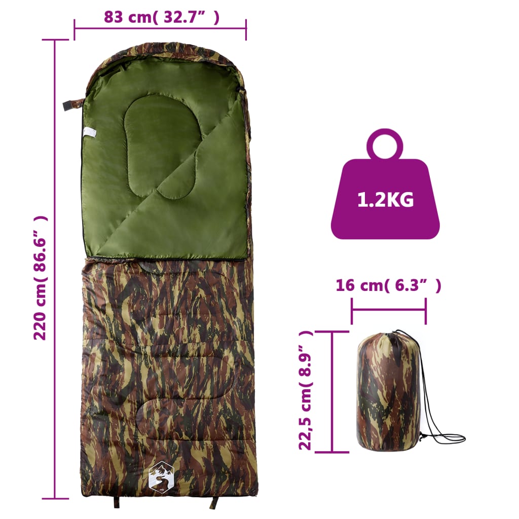 8721012383197_g_en_hd_4 vidaXL Sleeping Bag for Adults Camping 3-4 Seasons - Image 5