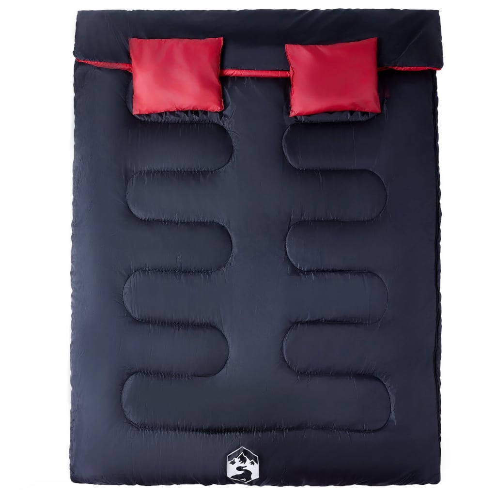 8721012383203_g_en_hd_1 vidaXL Double Sleeping Bag with Pillows for Adults Camping 3-4 Seasons - Image 2