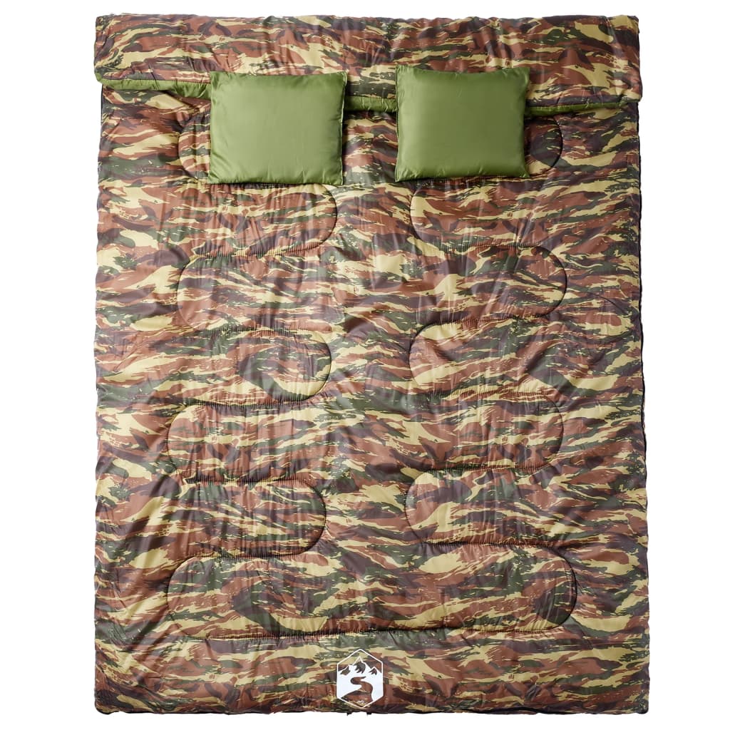 8721012383234_g_en_hd_1 vidaXL Double Sleeping Bag with Pillows for Adults Camping 3-4 Seasons - Image 2