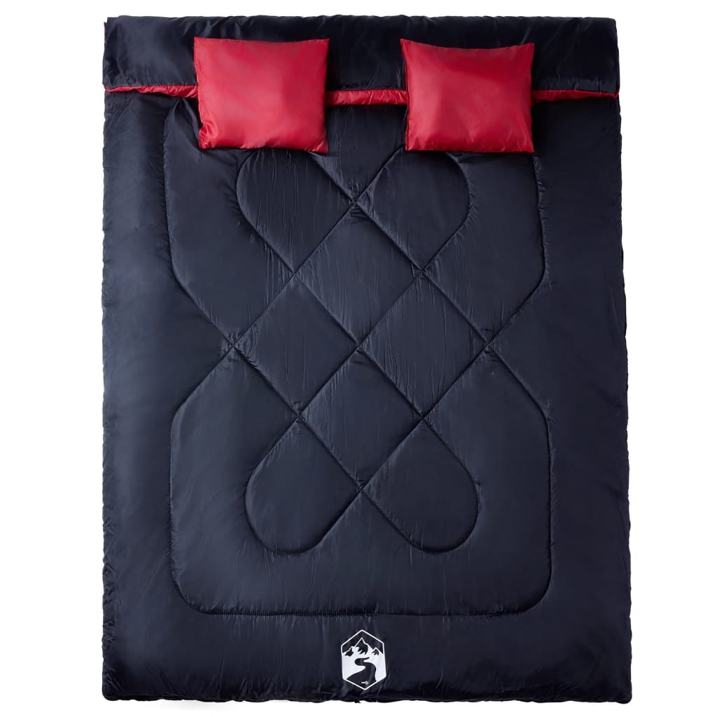8721012383241_g_en_hd_1 vidaXL Double Sleeping Bag with Pillows for Adults Camping 3-4 Seasons - Image 2