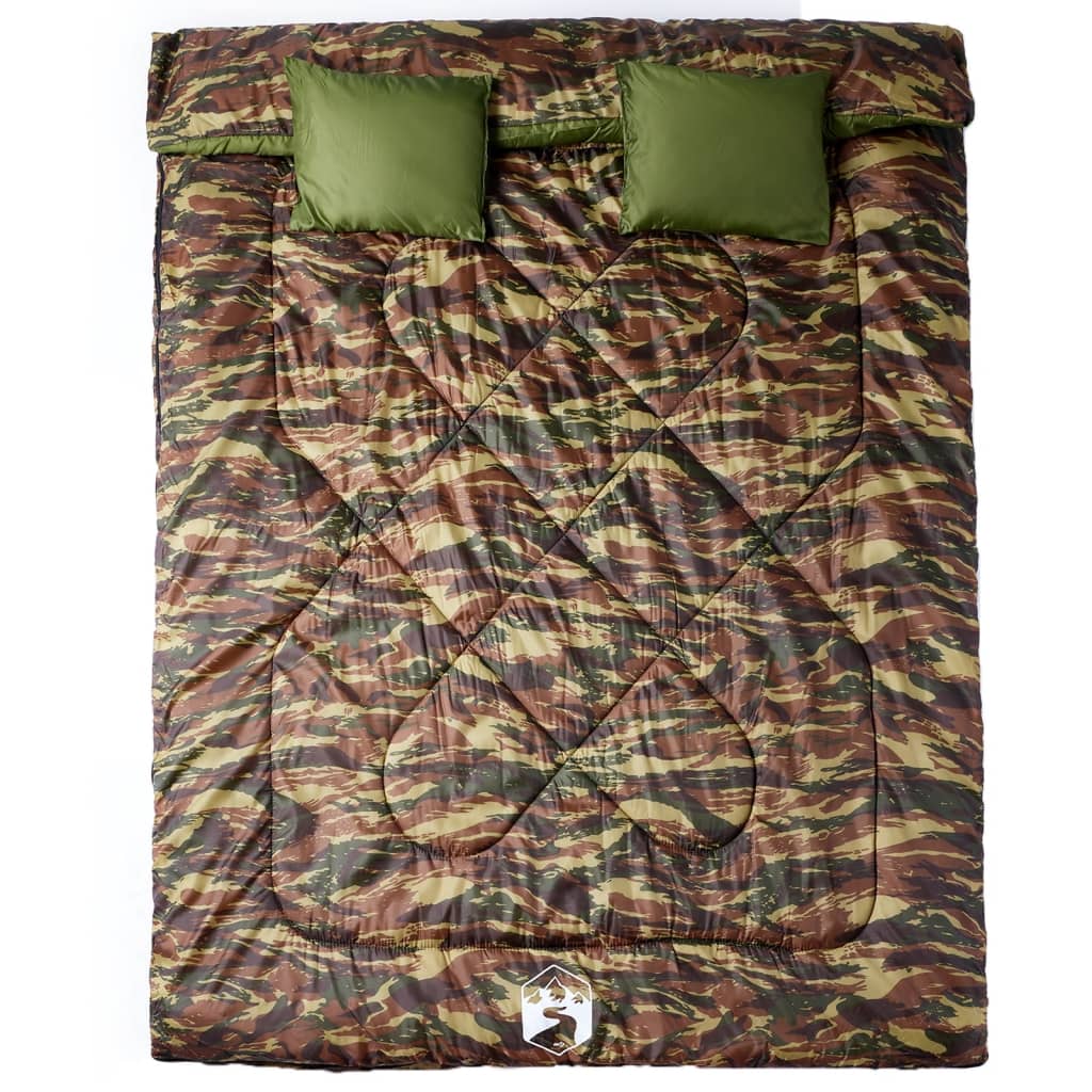 8721012383272_g_en_hd_1 vidaXL Double Sleeping Bag with Pillows for Adults Camping 3-4 Seasons - Image 2