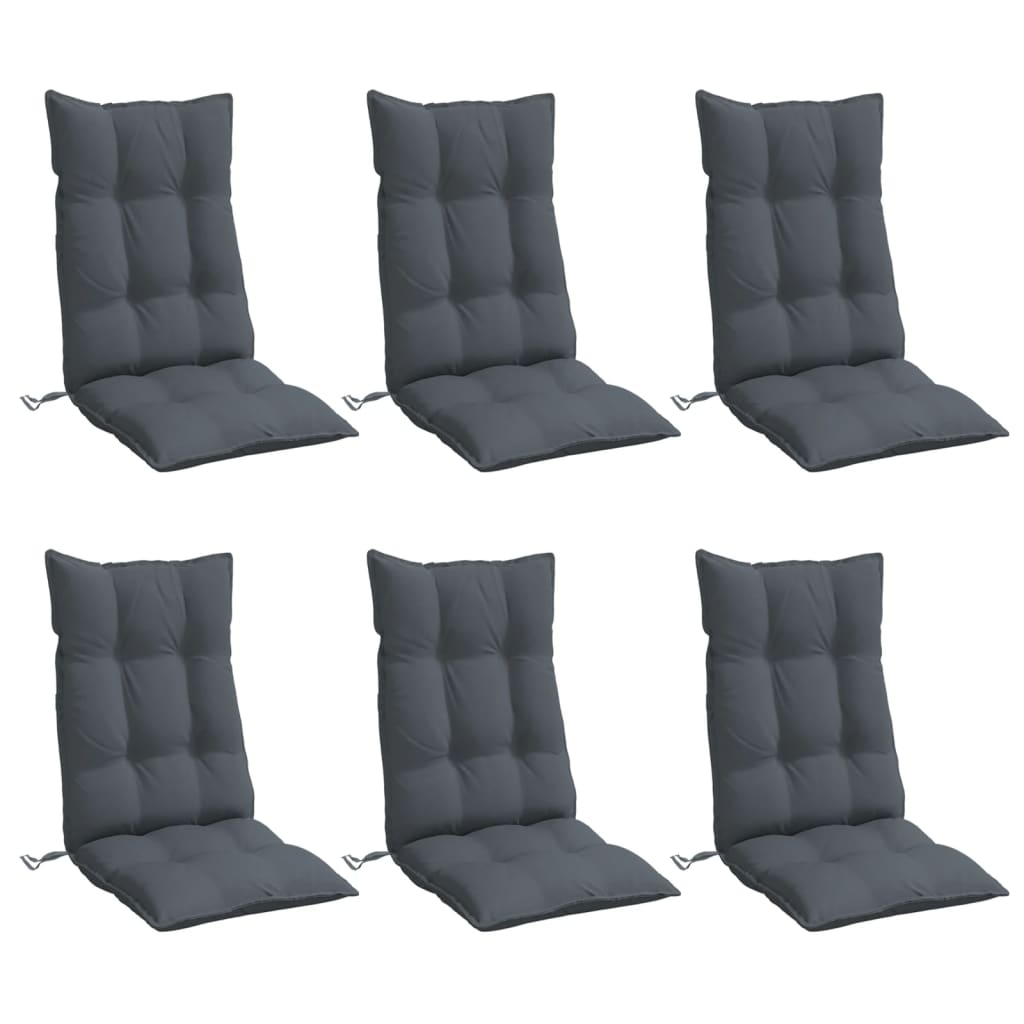 8721012386303_g_en_hd_1 vidaXL Highback Chair Cushions 6 pcs Anthracite Oxford Fabric - Image 3