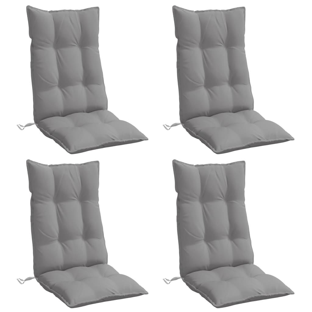 8721012386327_g_en_hd_1 vidaXL Highback Chair Cushions 4 pcs Grey Oxford Fabric - Image 3