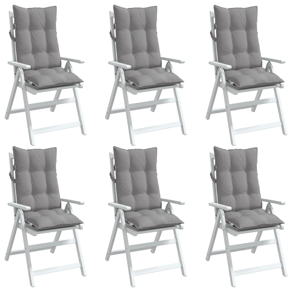 8721012386334_g_en_hd_2 vidaXL Highback Chair Cushions 6 pcs Grey Oxford Fabric - Image 4