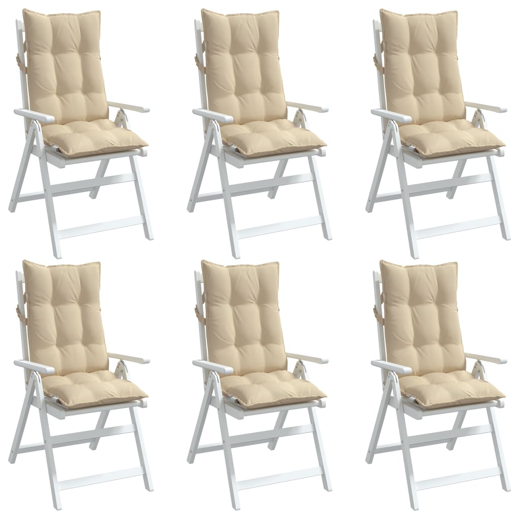 8721012386396_g_en_hd_2 vidaXL Highback Chair Cushions 6 pcs Beige Oxford Fabric - Image 4