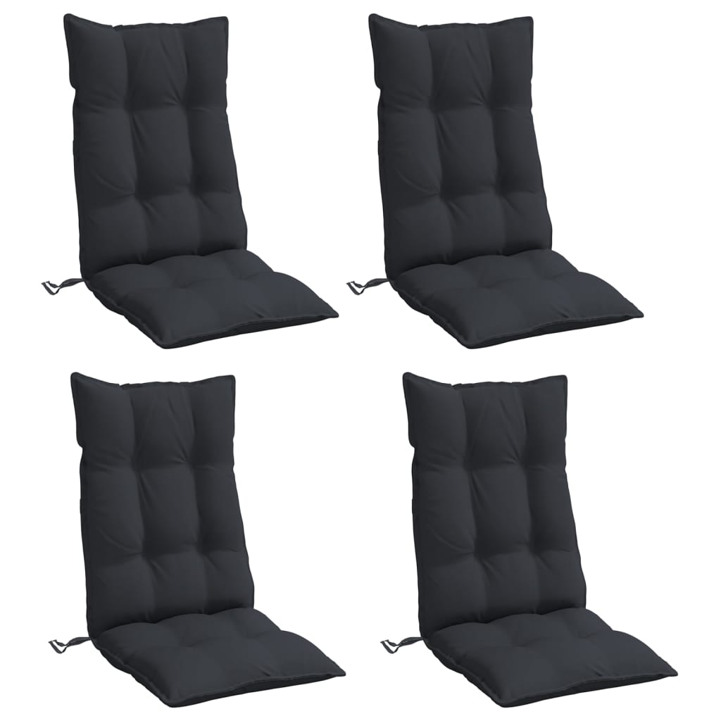 8721012386501_g_en_hd_1 vidaXL Highback Chair Cushions 4 pcs Black Oxford Fabric - Image 3