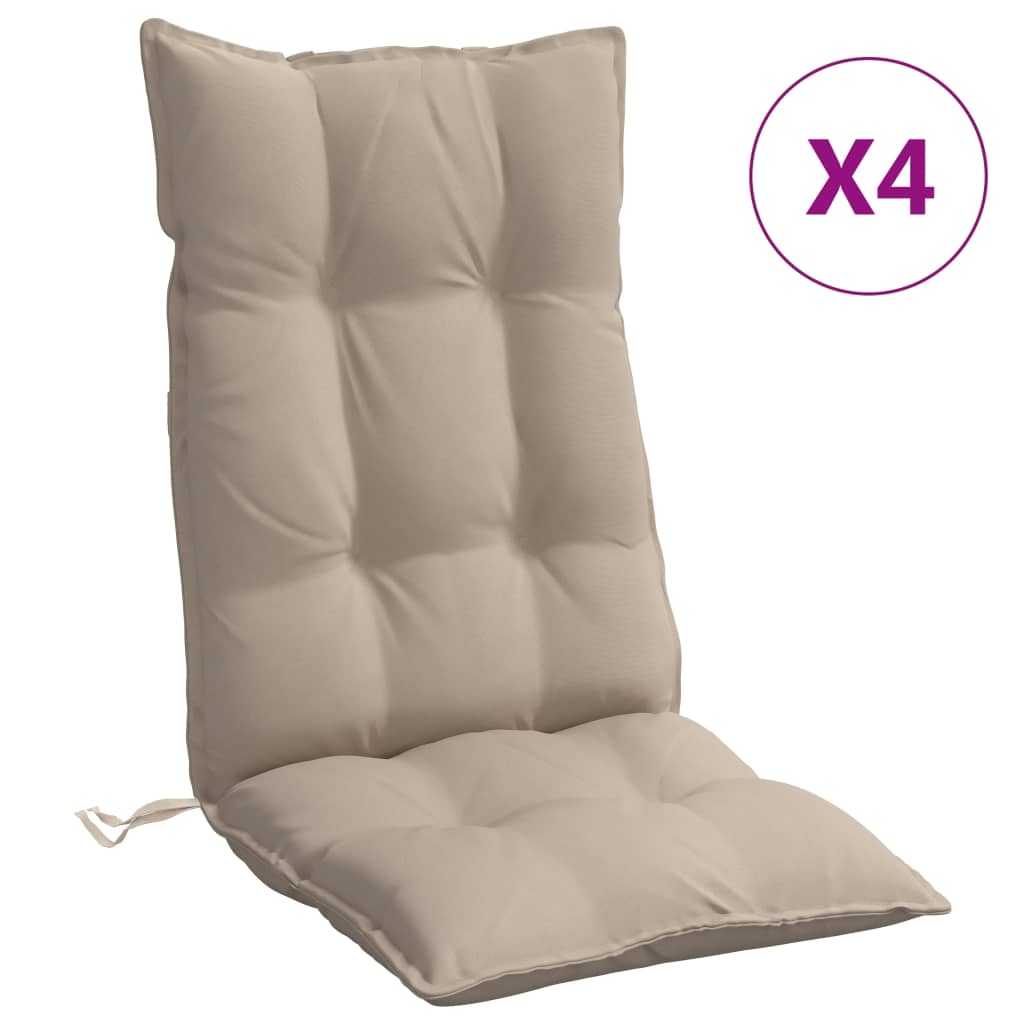 8721012386532_a_en_hd_1 vidaXL Highback Chair Cushions 4 pcs Taupe Oxford Fabric - Image 2