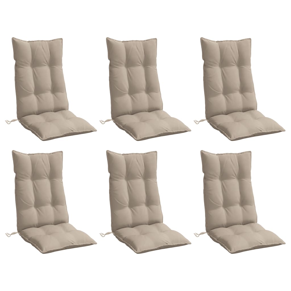 8721012386549_g_en_hd_1 vidaXL Highback Chair Cushions 6 pcs Taupe Oxford Fabric - Image 3