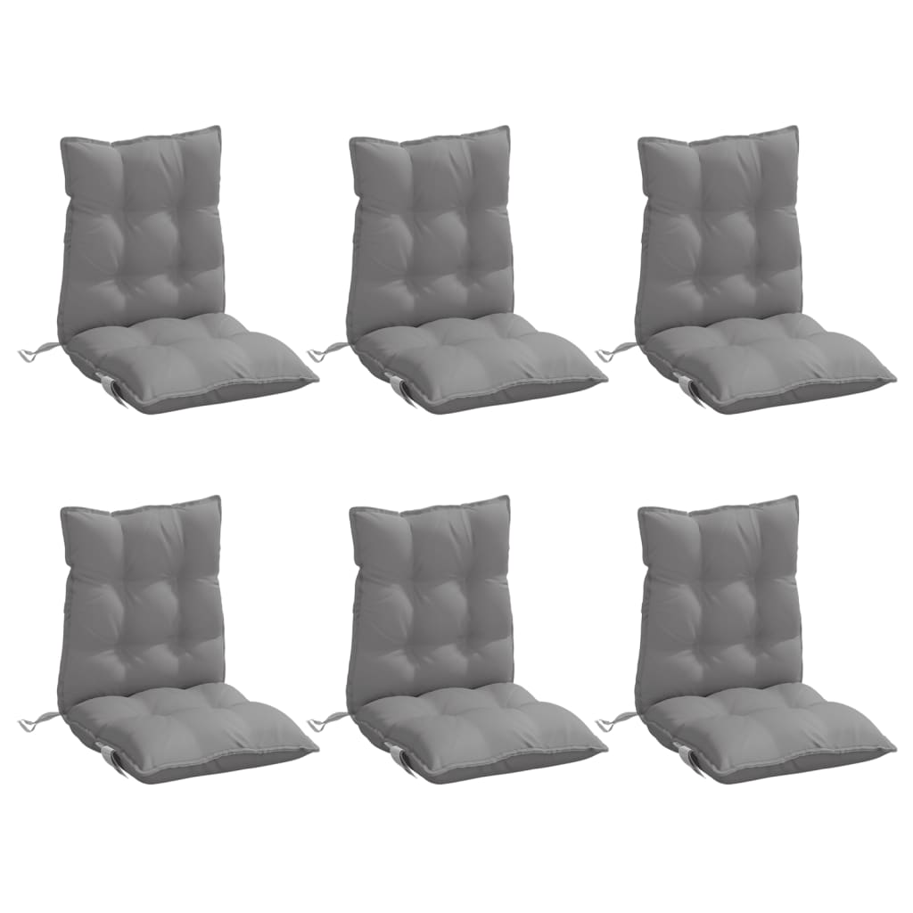 8721012387027_g_en_hd_1 vidaXL Lowback Chair Cushions 6 pcs Grey Oxford Fabric - Image 3