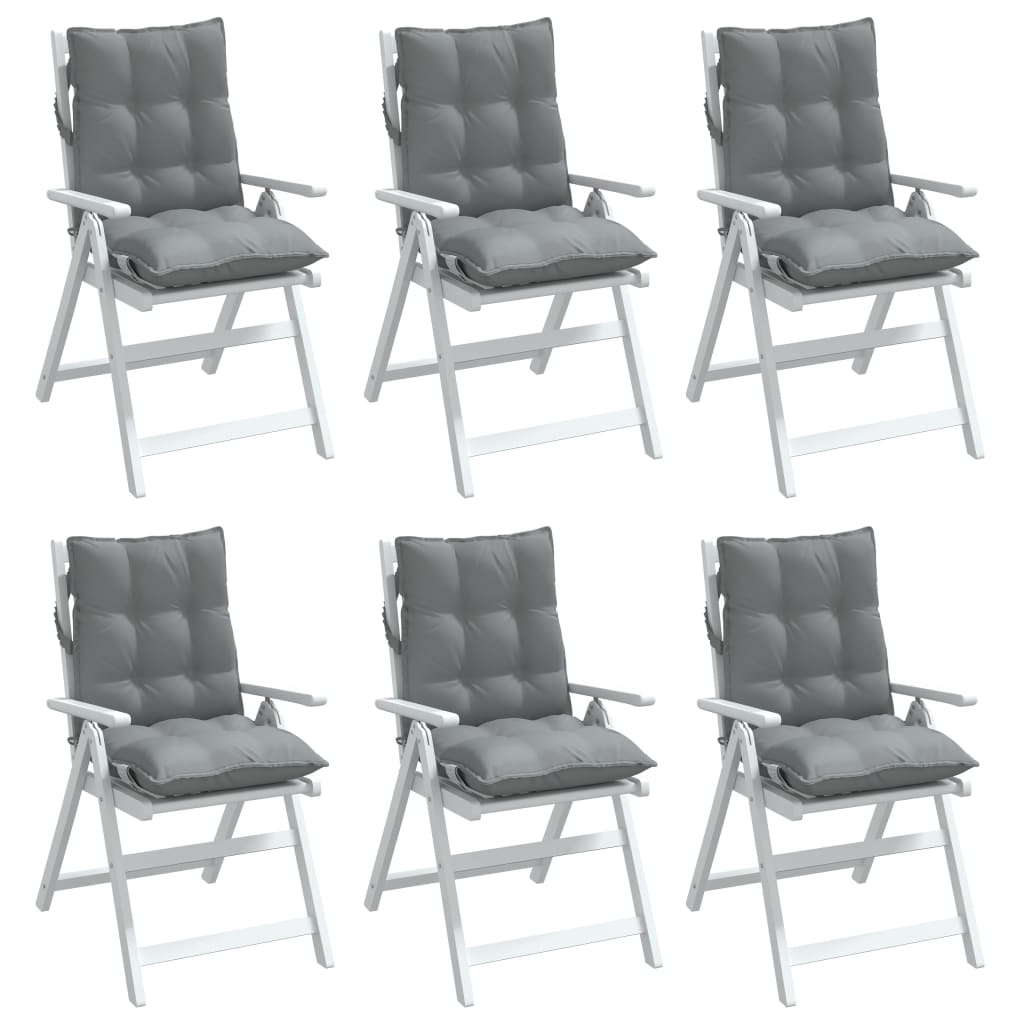 8721012387027_g_en_hd_2 vidaXL Lowback Chair Cushions 6 pcs Grey Oxford Fabric - Image 4