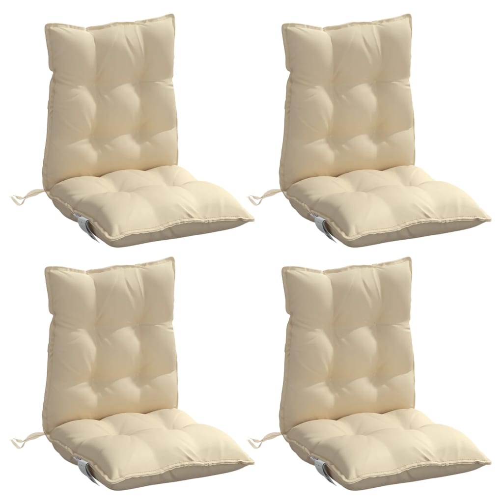 8721012387072_g_en_hd_1 vidaXL Lowback Chair Cushions 4 pcs Beige Oxford Fabric - Image 3