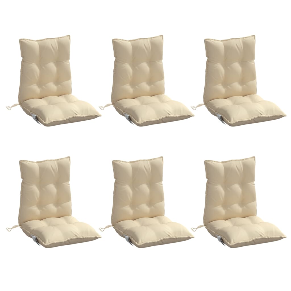 8721012387089_g_en_hd_1 vidaXL Lowback Chair Cushions 6 pcs Beige Oxford Fabric - Image 3