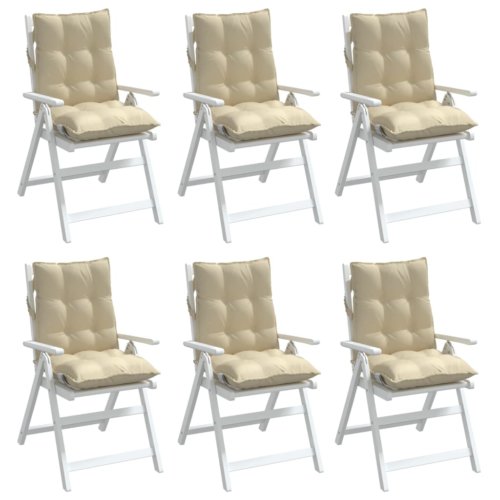 8721012387089_g_en_hd_2 vidaXL Lowback Chair Cushions 6 pcs Beige Oxford Fabric - Image 4