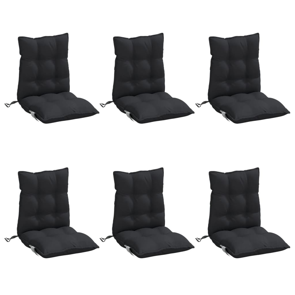 8721012387201_g_en_hd_1 vidaXL Lowback Chair Cushions 6 pcs Black Oxford Fabric - Image 3