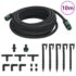 vidaXL Garden Soaker Hose Black 0.6" 10 m Rubber