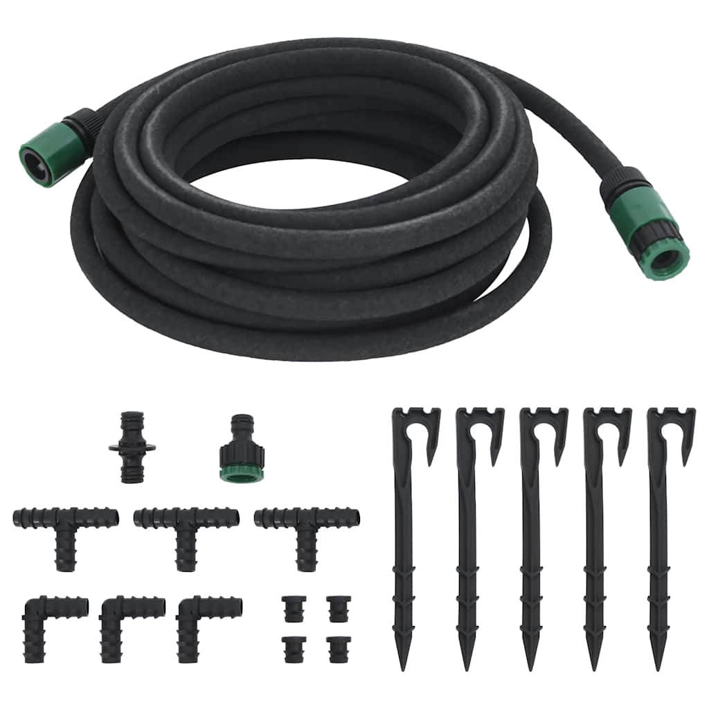 8721012409101_g_en_hd_1 vidaXL Garden Soaker Hose Black 0.6" 10 m Rubber - Image 2