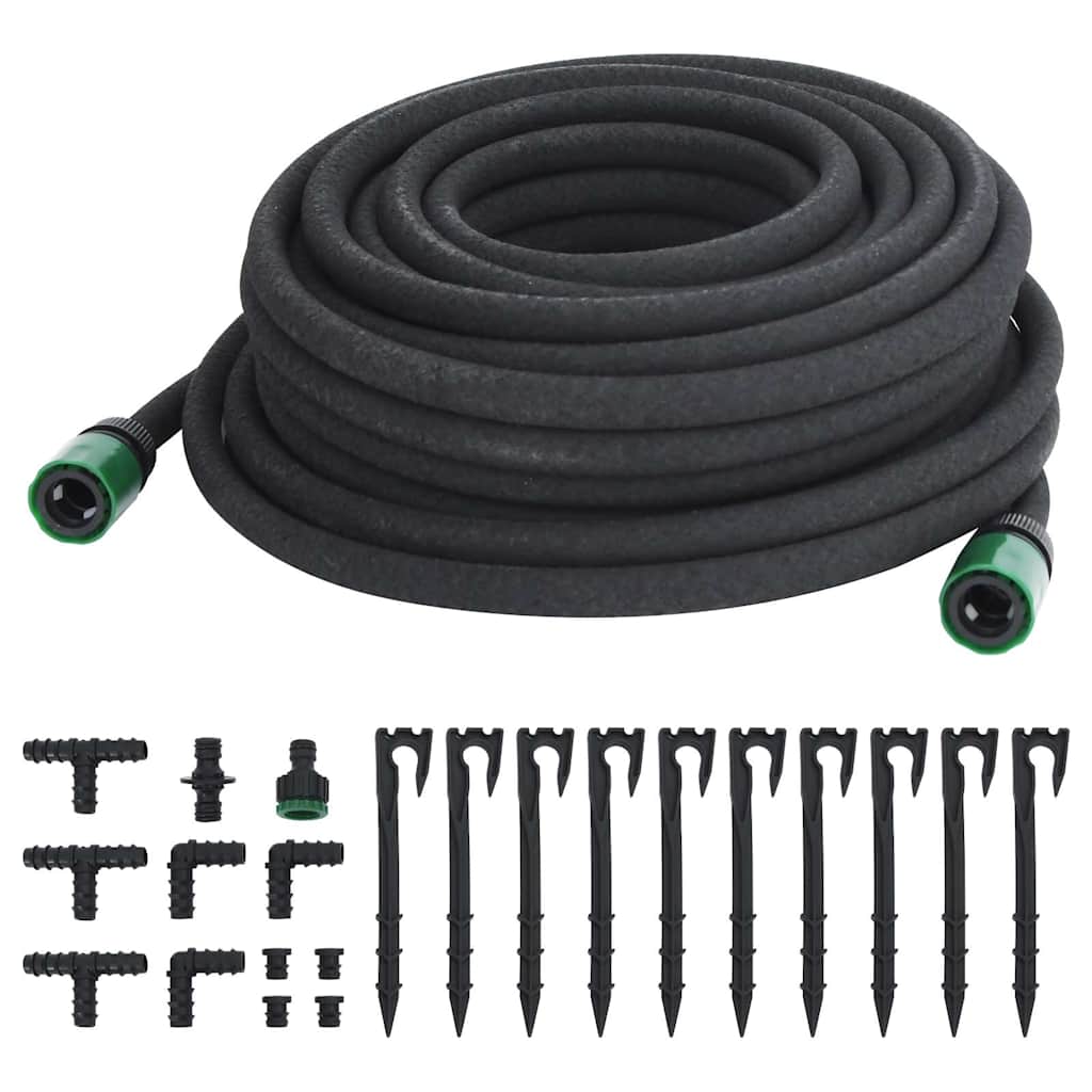 8721012409125_g_en_hd_1 vidaXL Garden Soaker Hose Black 0.6" 25 m Rubber - Image 2