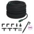 vidaXL Garden Soaker Hose Black 0.6" 100 m Rubber - Image 2
