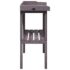vidaXL Plant Table with Shelf Grey 78x38x82.5 cm Solid Wood Fir - Image 5