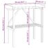 vidaXL Plant Table with Shelf Grey 78x38x82.5 cm Solid Wood Fir - Image 9