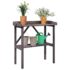 vidaXL Plant Table with Shelf Grey 78x38x82.5 cm Solid Wood Fir