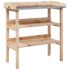 vidaXL Plant Table with Shelves 78x38x82.5 cm Solid Wood Fir - Image 2