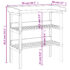 vidaXL Plant Table with Shelves 78x38x82.5 cm Solid Wood Fir - Image 9