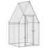 vidaXL Chicken Cage Silver 100x100x190 cm Galvanised Steel - Image 2