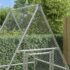 vidaXL Chicken Cage Silver 100x100x190 cm Galvanised Steel - Image 3
