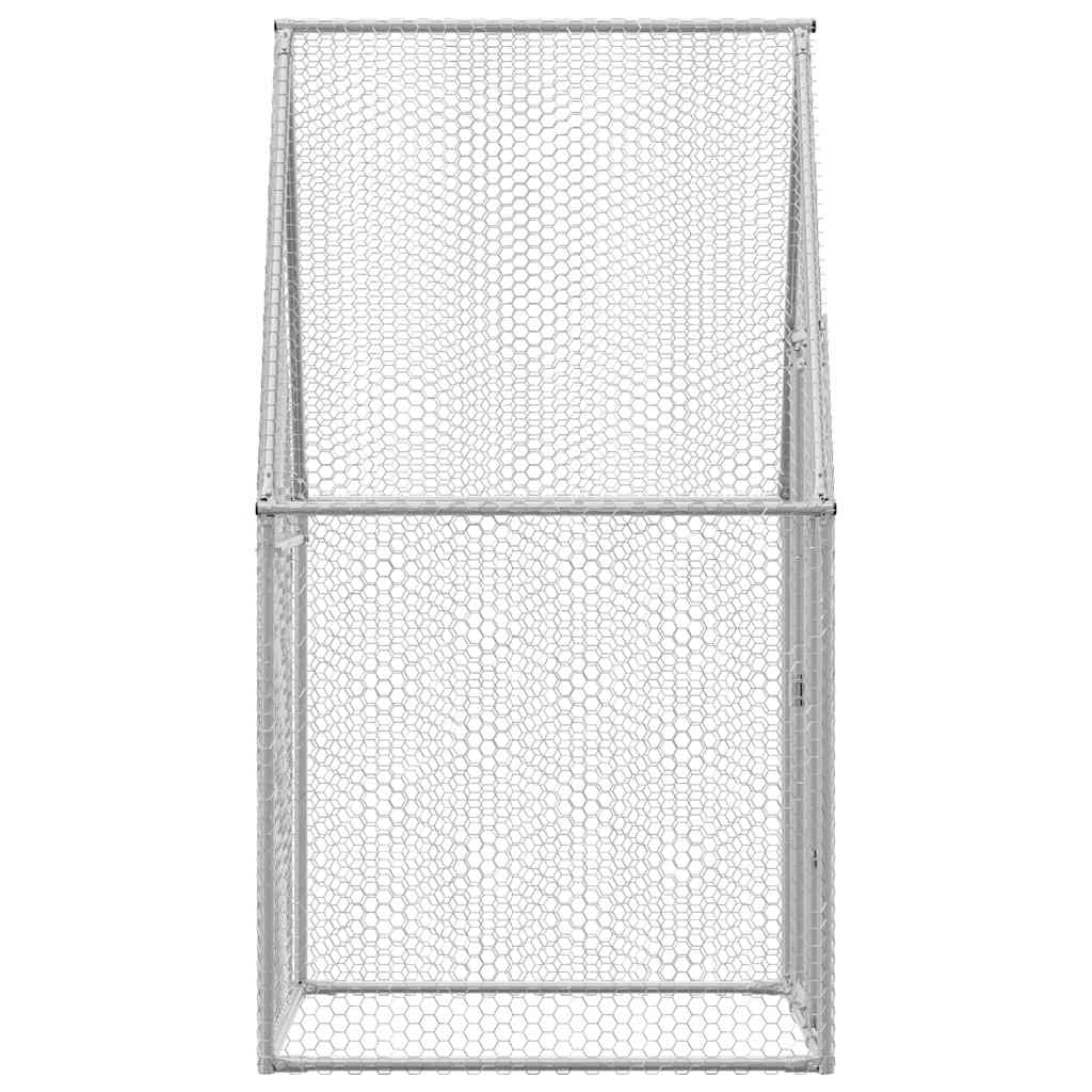 8721012410350_g_en_hd_3 vidaXL Chicken Cage Silver 100x100x190 cm Galvanised Steel - Image 5