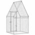 vidaXL Chicken Cage Silver 100x100x190 cm Galvanised Steel - Image 6