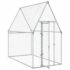 vidaXL Chicken Cage Silver 200x100x190 cm Galvanised Steel - Image 4