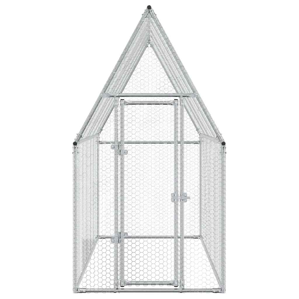 8721012410367_g_en_hd_3 vidaXL Chicken Cage Silver 200x100x190 cm Galvanised Steel - Image 5