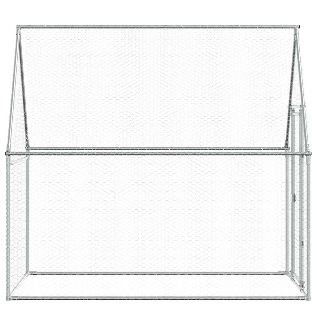 8721012410367_g_en_hd_4 vidaXL Chicken Cage Silver 200x100x190 cm Galvanised Steel - Image 6