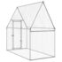 vidaXL Chicken Cage Silver 200x100x190 cm Galvanised Steel - Image 7