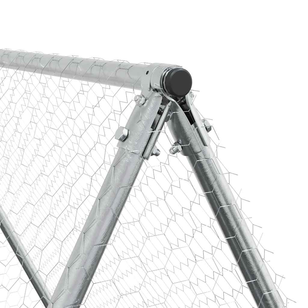 8721012410367_g_en_hd_6 vidaXL Chicken Cage Silver 200x100x190 cm Galvanised Steel - Image 8