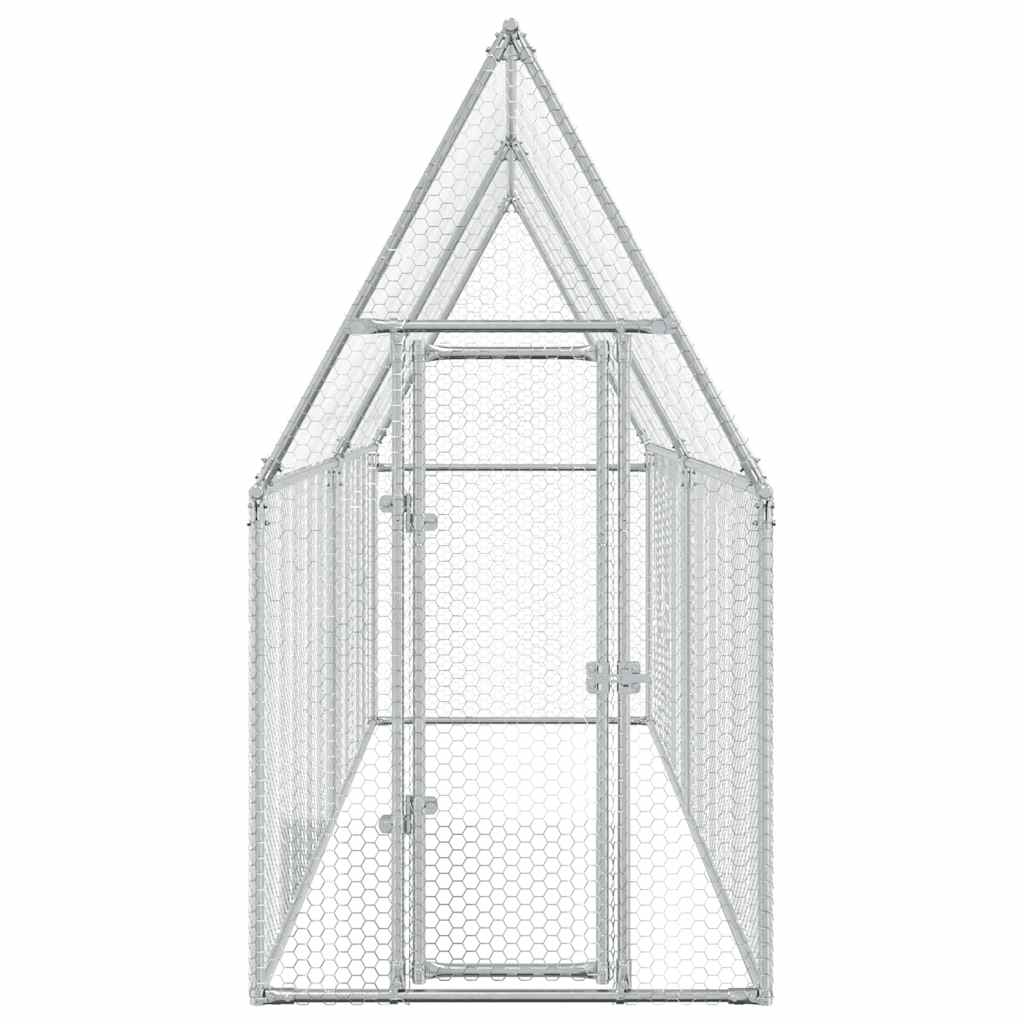 8721012410374_g_en_hd_2 vidaXL Chicken Cage Silver 400x100x190 cm Galvanised Steel - Image 4