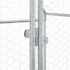 vidaXL Chicken Cage Silver 400x100x190 cm Galvanised Steel - Image 9
