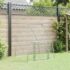 vidaXL Chicken Cage Silver 100x105x120 cm Galvanised Steel - Image 3