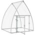 vidaXL Chicken Cage Silver 100x105x120 cm Galvanised Steel - Image 4
