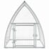 vidaXL Chicken Cage Silver 100x105x120 cm Galvanised Steel - Image 5