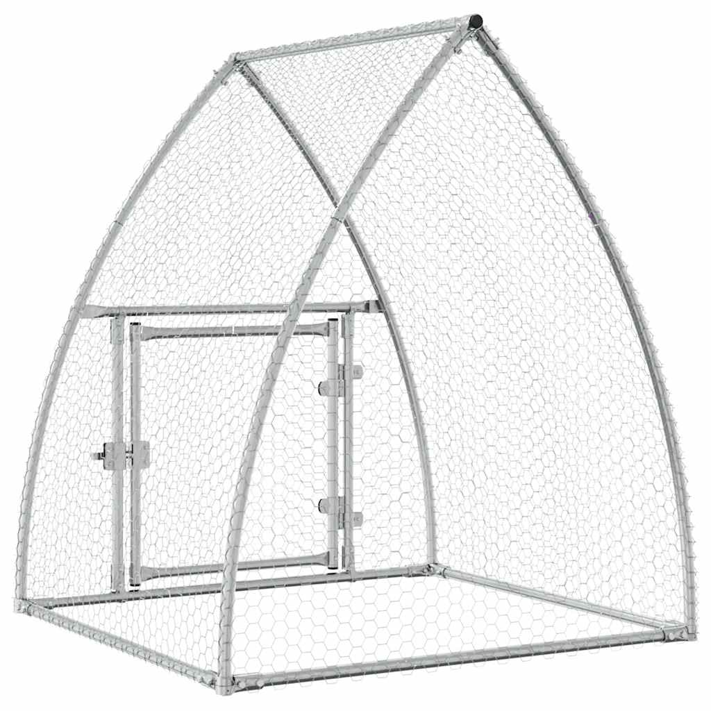 8721012410381_g_en_hd_5 vidaXL Chicken Cage Silver 100x105x120 cm Galvanised Steel - Image 7