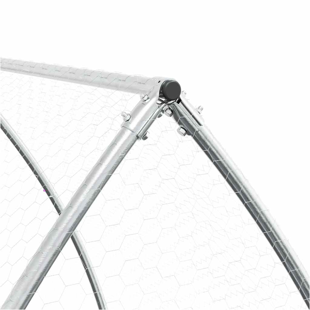 8721012410381_g_en_hd_6 vidaXL Chicken Cage Silver 100x105x120 cm Galvanised Steel - Image 8