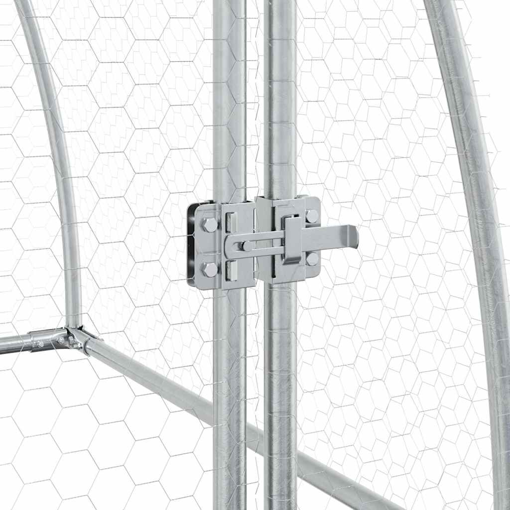 8721012410381_g_en_hd_7 vidaXL Chicken Cage Silver 100x105x120 cm Galvanised Steel - Image 9
