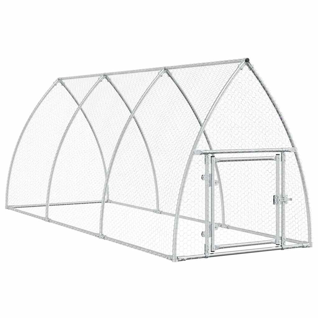 8721012410398_a_en_hd_1 vidaXL Chicken Cage Silver 300x105x120 cm Galvanised Steel - Image 2