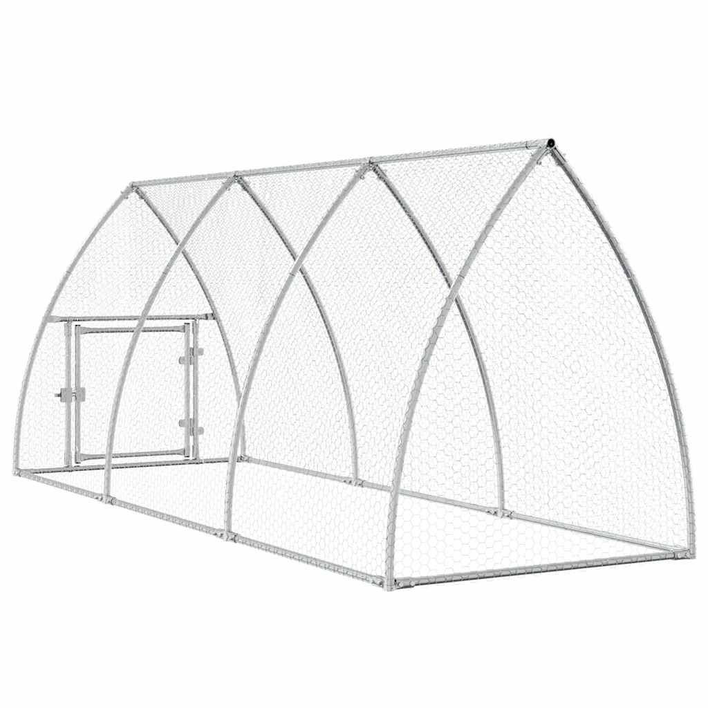 8721012410398_g_en_hd_5 vidaXL Chicken Cage Silver 300x105x120 cm Galvanised Steel - Image 7