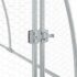 vidaXL Chicken Cage Silver 300x105x120 cm Galvanised Steel - Image 9
